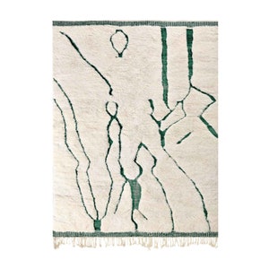 Gift for her, Azilal Rug Colorful Rug,Beni Ourain  Rug  6,3 x 9,1 ft-Wool Berber Carpet-Handmade Ivory Azilal Teppich