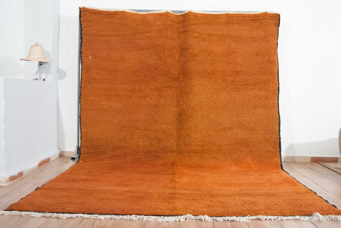 Morocco Rug Moroccan Rug 7'x10' Orange Vintage Rug Etsy