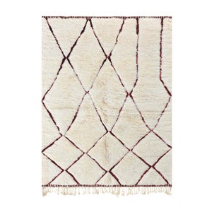 Custom Boujad Rug: Authentic Handmade Moroccan Wool Carpet