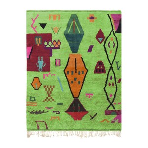 Custom Fabulous Boujad Rug, Authentic Moroccan Rug, Azilal rug, Abstract Multicolored Carpet, Handmade Moroccan Rug, Bohemian rug