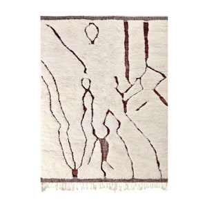Stunning Morocco rug 6.2 FT x 5.9 FT - Moroccan Berber Carpet - Berber rug - Beni Ourain carpets - 6x6 Area rug - Beni Ouarain
