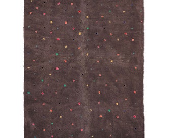 brown Beni ourain rug -  Modern Moroccan Rug custom