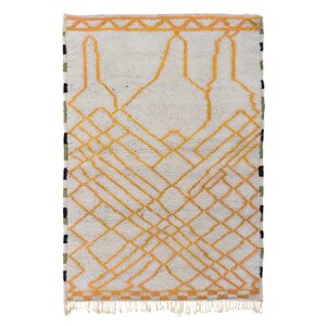 Aangepaste Fabulous Boujad Vloerkleed, Authentiek Marokkaans Tapijt, Azilal tapijt, Abstract Veelkleurig Tapijt, Handgemaakt Marokkaans Tapijt, Boho tapijt