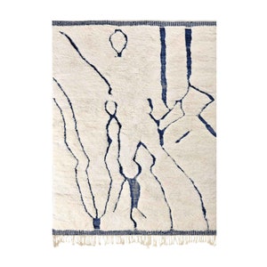 Custom Fabulous Boujad Rug, Authentic Moroccan Rug, Azilal rug, Abstract Multicolored Carpet, Handmade Moroccan Rug, Bohemian rug