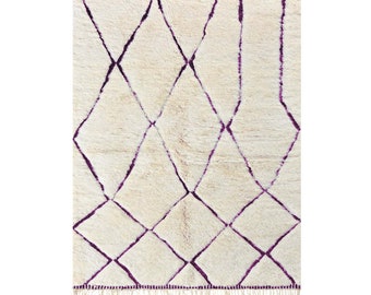 Alfombra marroquí única, alfombra Boujad hecha a mano, alfombra abstracta Azilal, alfombra turquesa, alfombra de lana hecha a mano, alfombra bereber marroquí, alfombra Boho.