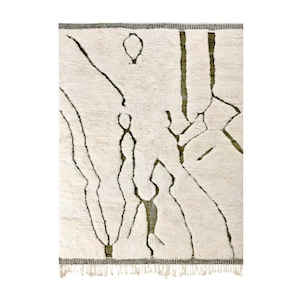 Benutzerdefinierter fabelhafter Boujad-Teppich, authentischer marokkanischer Teppich, abstrakter mehrfarbiger Teppich, handgefertigter marokkanischer Teppich, Boho-Teppich