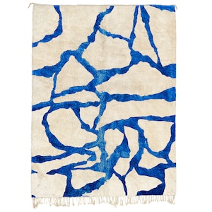 Exclusive Beni Ourain Rug -Rock Moroccan Rug Moroccan Rug Beni Ourain Beni Rug Large Moroccan Rug Shag Rug Art Deco Rug Berber Rug Custom