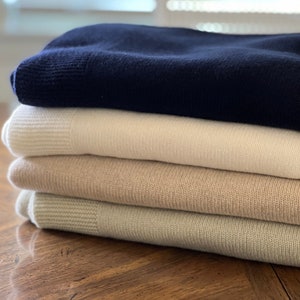 Baby Blanket Cashmere for Embroidery Stroller Blanket Cashmere New Mom Gift Baby Shower Gift Newborn Gift