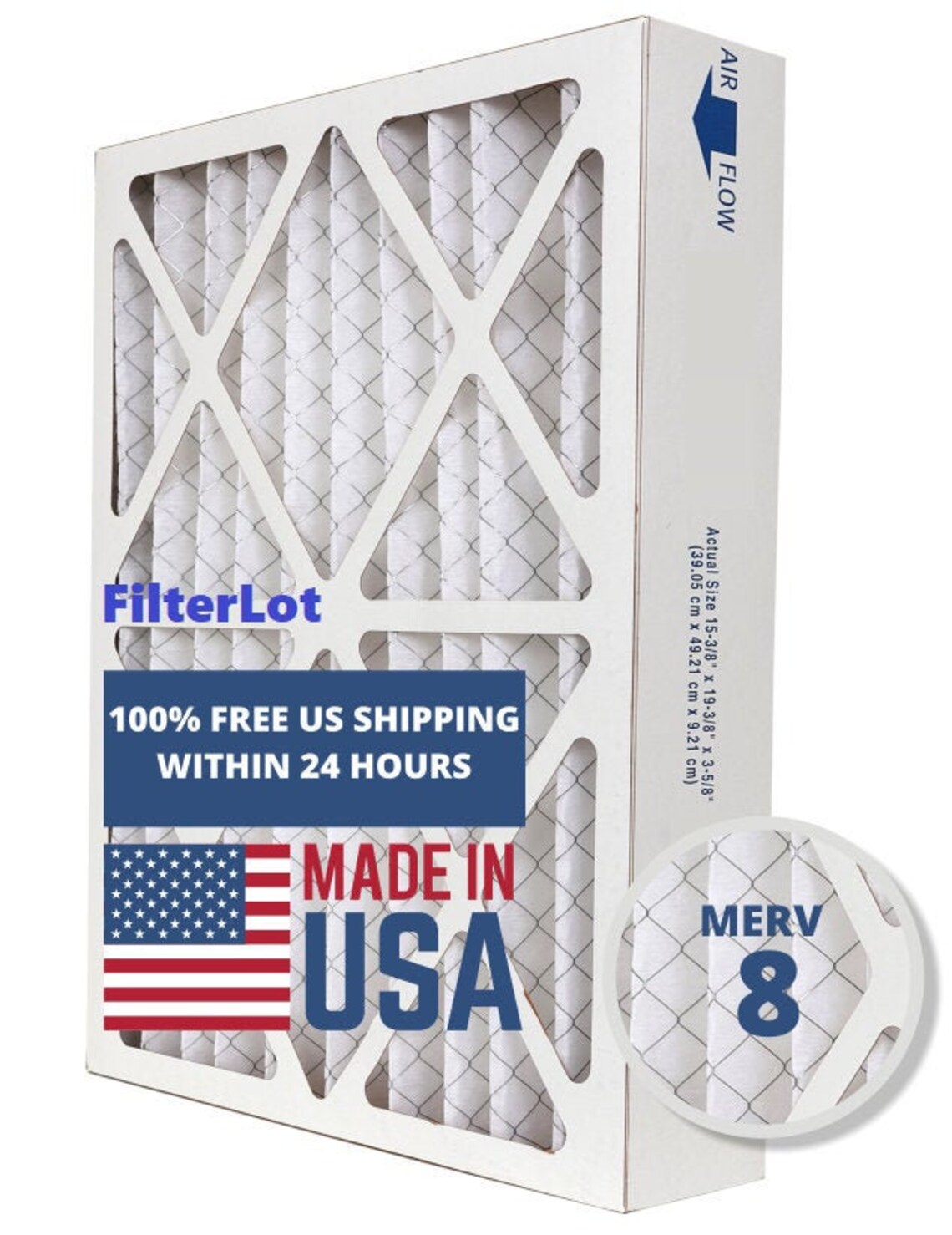 1 Pleated Air Filters HVAC Merv 8 6 Filters Air Etsy