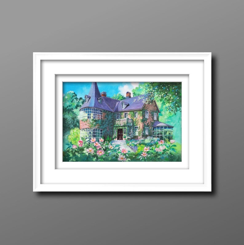 Ghibli Background Canvas Print anime background
