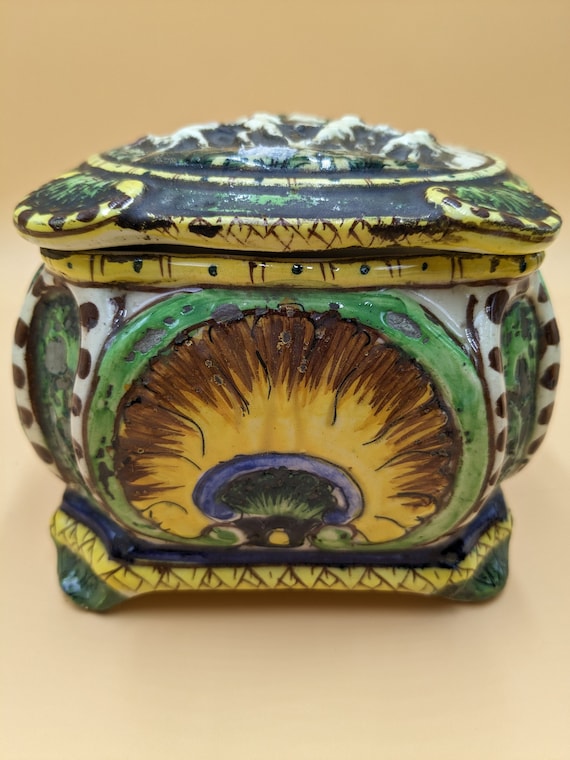 Italian Cherub Ceramic Trinket Box