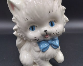 Studio Art Pottery Kitten Figurine Signed 5.5"