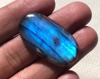 Cabochon de Labradorite bleue de qualité AAA, cristal de pierres précieuses naturelles, taille 38*20*5mm 38Cts
