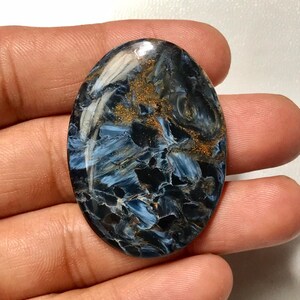 AAA Quality Pietersite Cabochon 100% Natural Full Chatoyant Loose Gemstone, Big Size 46*33*5mm 60Cts