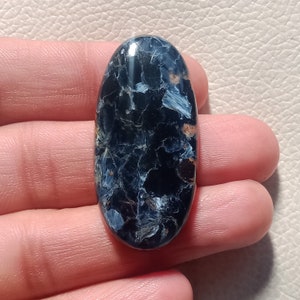 AAA Quality Pietersite Cabochon, Natural Oval Shape Chatoyant Pietersite Gemstone, Designer Cabochon, Healing Stone, Big Size 45*21*6mm 55Ct