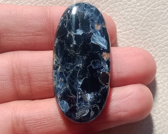 AAA Pietersite Cabochon, Natural Oval Gemstone, Jewelry Making (45x21x6mm)