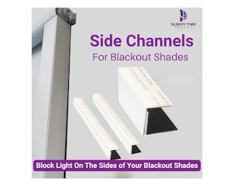 Light Blocking Strips for Blackout Shades & Blinds – Side Channels with Adjustable Width - Permanent