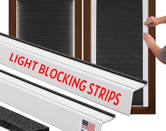 Light Blocking Strips for Blackout Blinds & Shades – Effective Window Light Blocker- Permanent