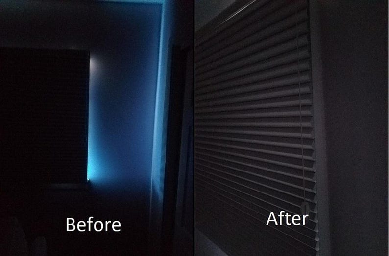 Light Blocking Strips for Blackout Blinds & Shades – Removable Window Light Blocker image 13
