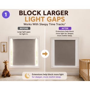 Large Light Gap Solution | Light Blocking Strips for Blackout Blinds & Shades | Up to 3" Gap Coverage