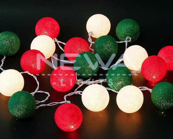Red Green Yarn Ball Party Wedding Decoration Christmas 110v Light