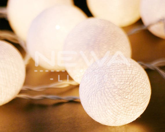 3.3 Meter Wire length 20 bulbs in warm white light for cotton ball  and Craft 