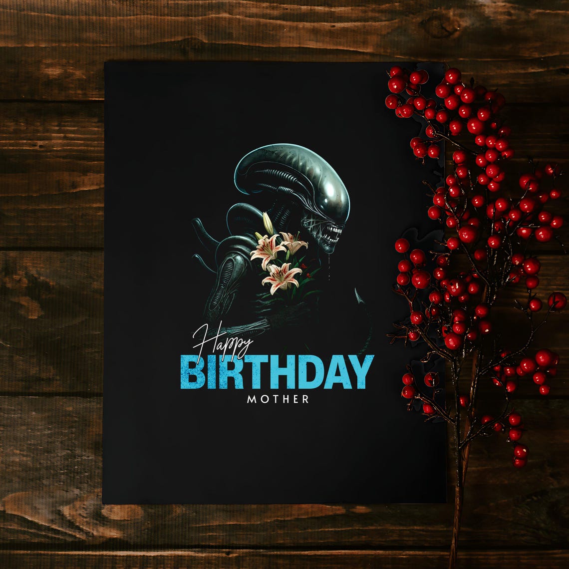 Alien Xenomorph Happy Birthday Mother PNG - Alien Birthday Clipart ...