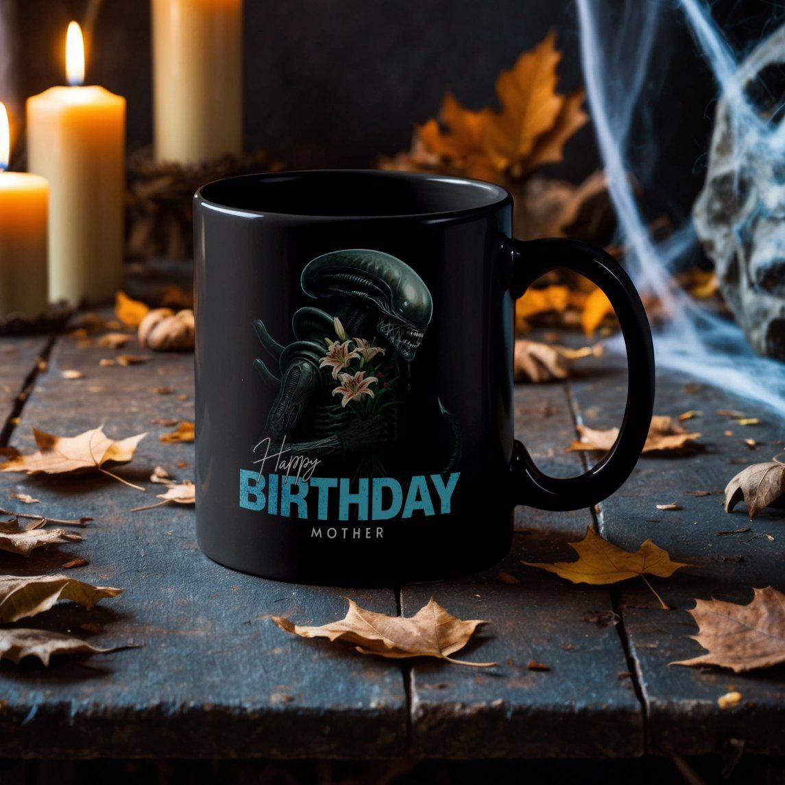 Alien Xenomorph Happy Birthday Mother PNG - Alien Birthday Clipart ...