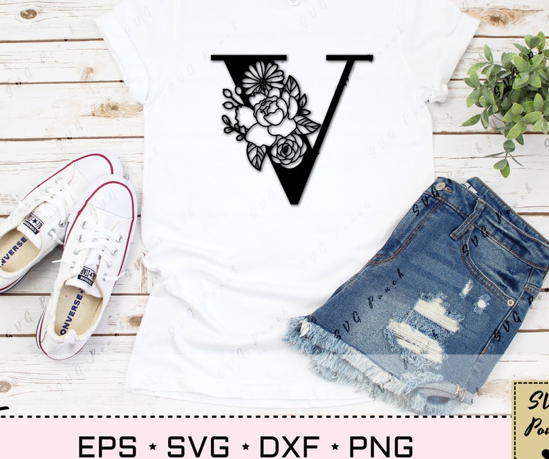 Free Free 106 Flower Initial Svg SVG PNG EPS DXF File
