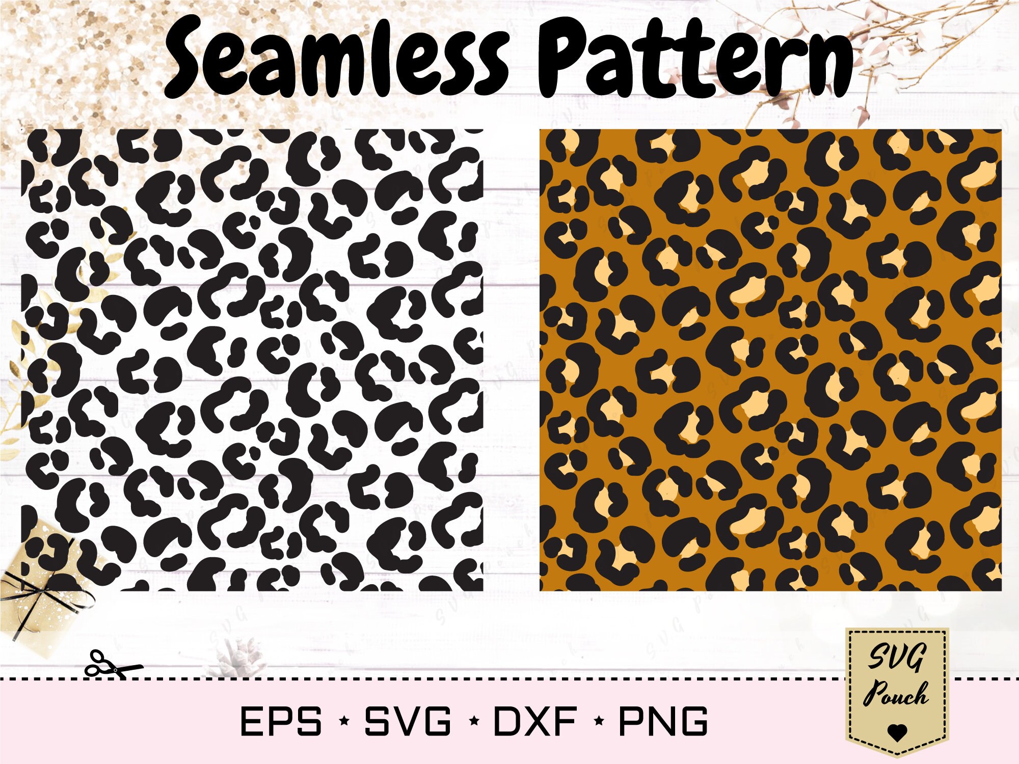Download Leopard Seamless Pattern Svg Cheetah Seamless Print Svg File Etsy