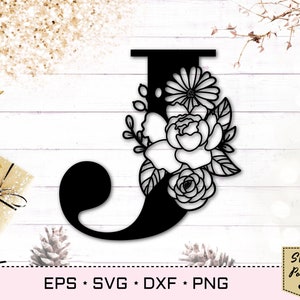 Download Floral Letter M Svg Monogram Letter Svg Floral Alphabet Svg Etsy