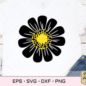 Daisy cut file SVG, Daisy Flowers Bundle, Chamomile Floral SVG, Eps Png cut file, Blossom svg, Camomile Plant svg, Petal svg, image 4