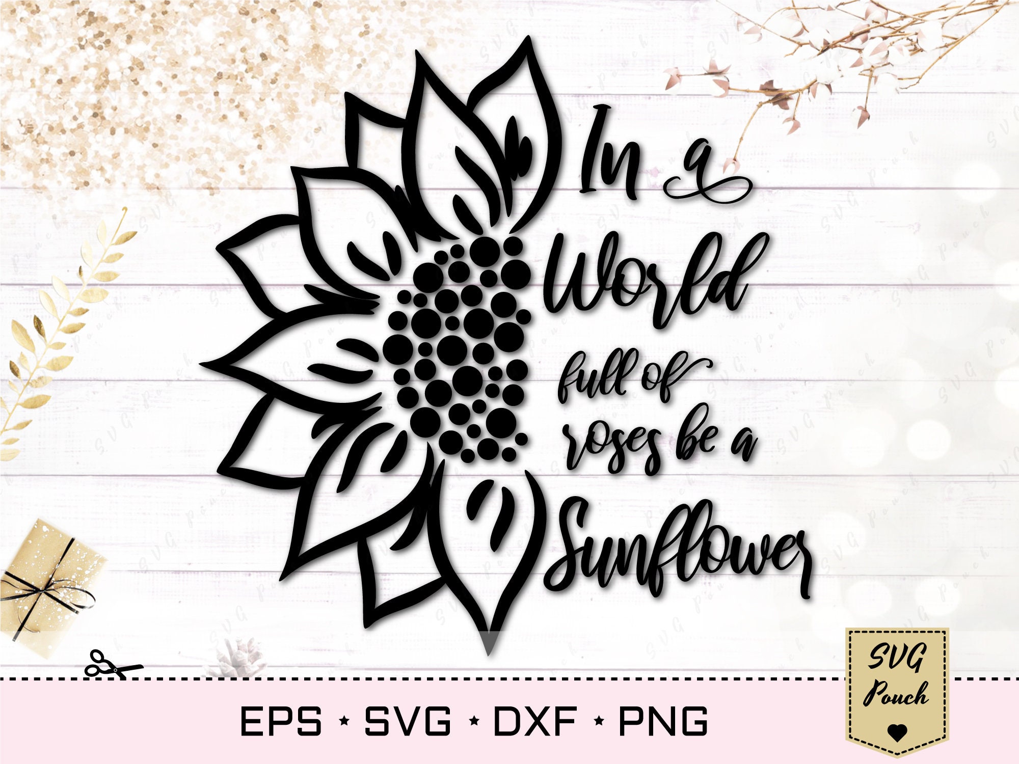 Download Be a Sunflower quote svg Sunflower lettering svg | Etsy