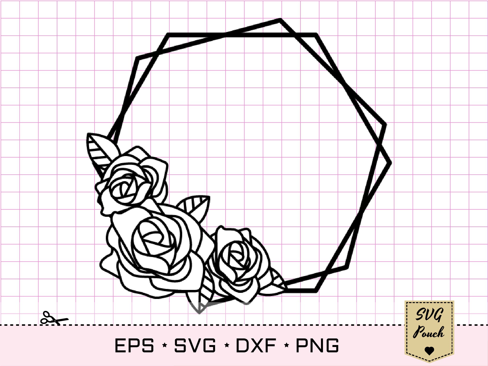Rose Flower Wreath Svg Roses Svg for Cricut Circle Floral - Etsy Australia