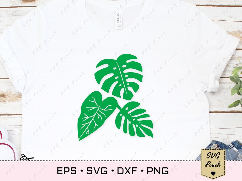Download Tropical leaves svg Monstera jungle leaf and Palm Branch ...