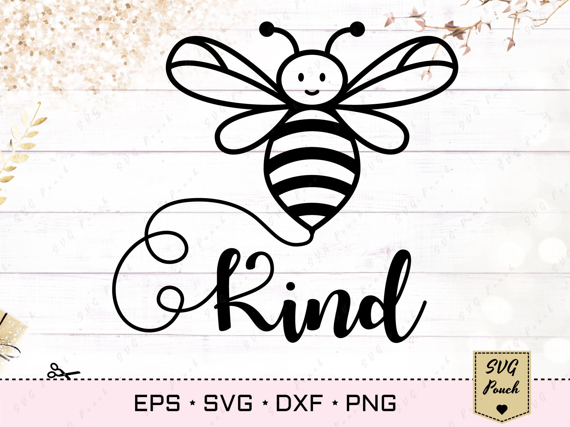 Download Bee Kind SVG Be Kind svg cutting file for T-shirt design ...