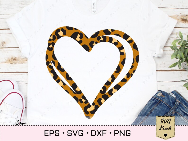 Download Leopard print heart svg cheetah heart print svg file wild ...