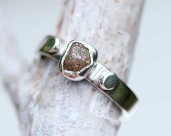 Rough diamond ring - One of a kind