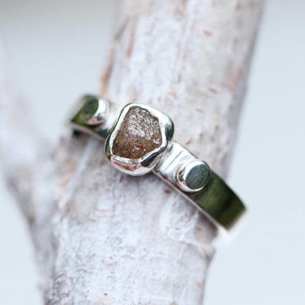 CLOSING SALE -40% - Rough diamond ring - Unique ring handmade in The Netherlands
