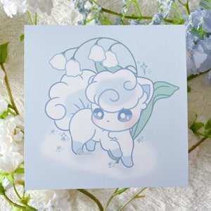 Snowy Alolan Fox Print