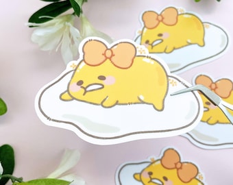 Cute Bow Egg Vinyl Sticker