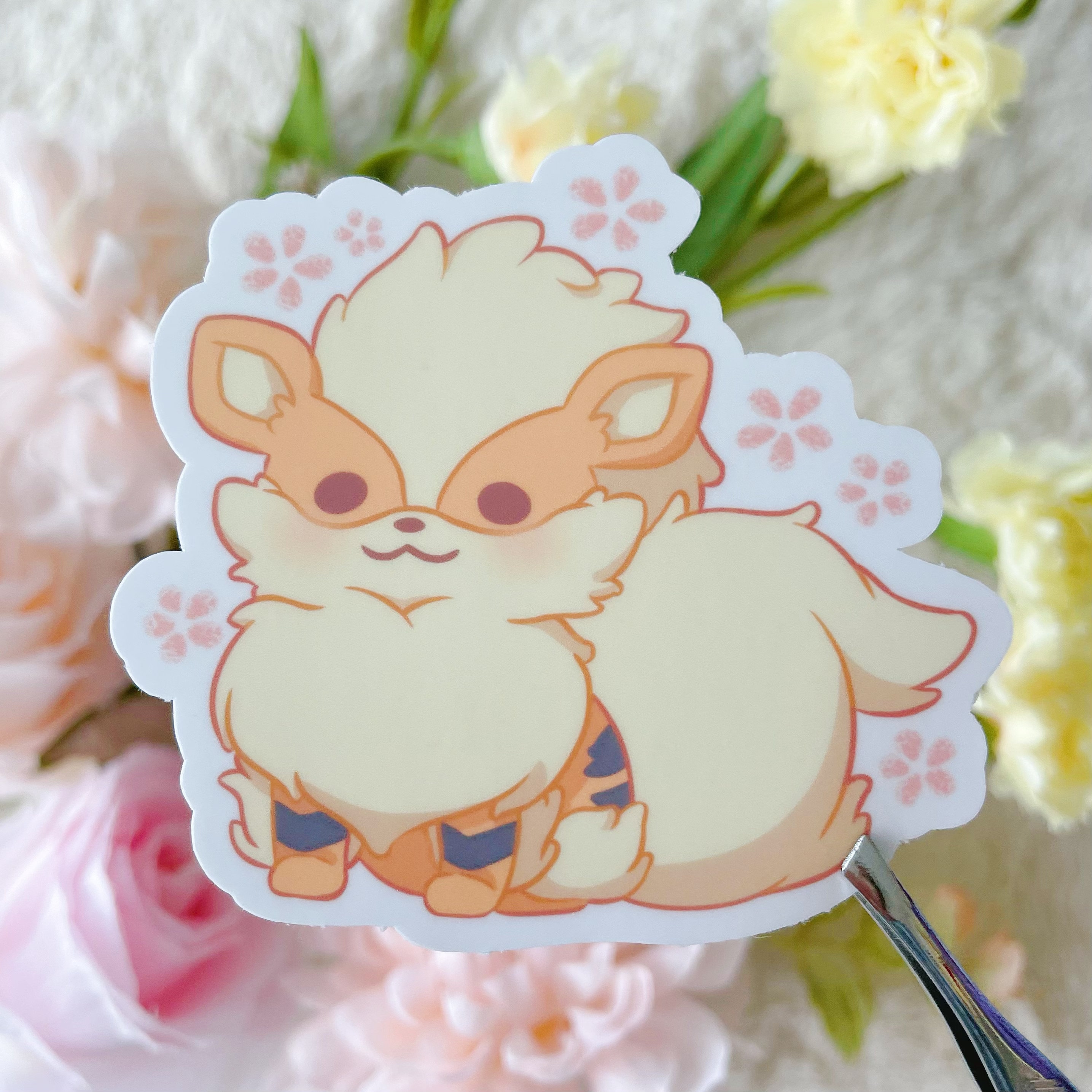 Chibi Poke Dog Vinyl Sticker - Etsy New Zealand