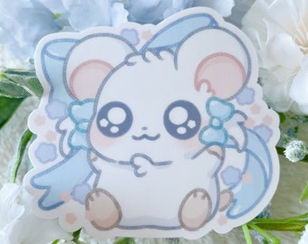 Sweet Ribbon Hammy - Vinyl Sticker