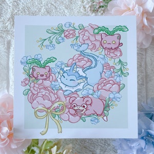 Poké Florals Print