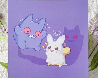 Pika Boo Ghostie Print