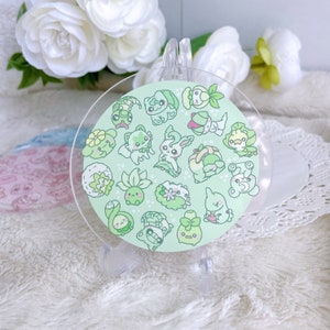 Poke Greenmons - Acrylic Coaster