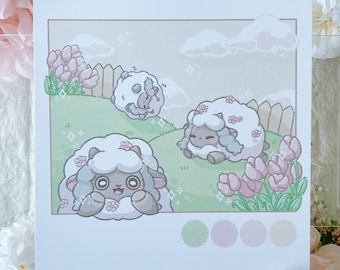 Playful Sheep Print