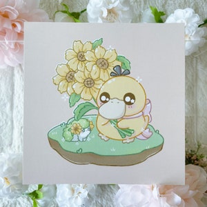Sunflower Ducky Print