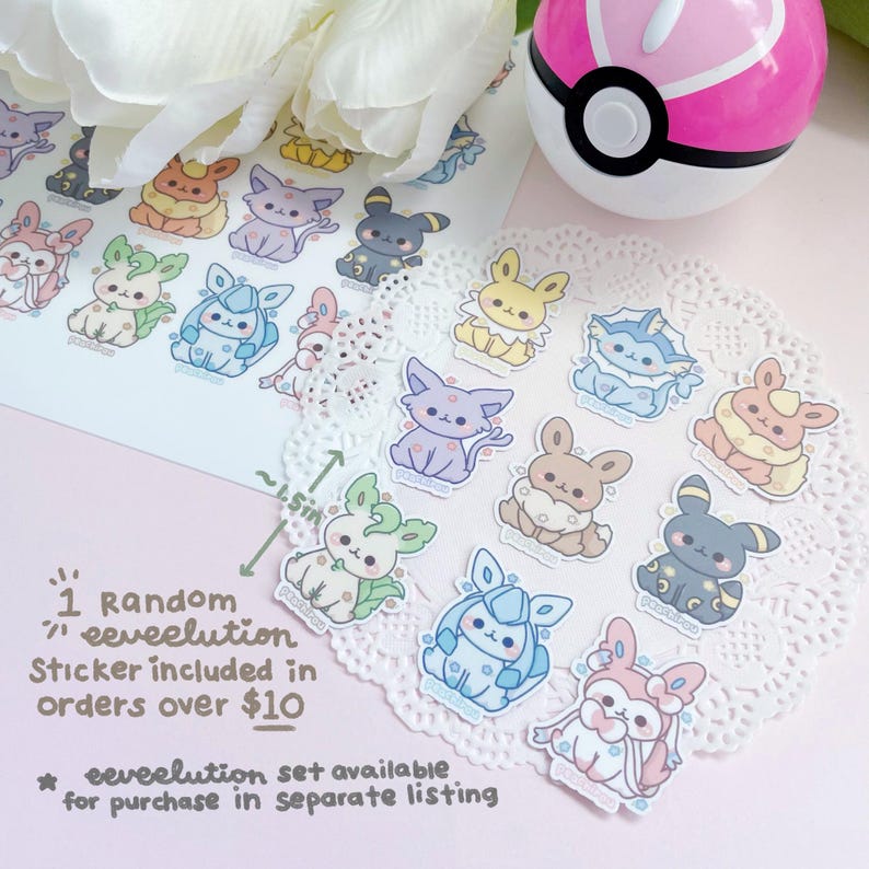 Poke Colors Sticker Book - Reusable Sticker Collecting Book - 50 pages Front and Back - 3 Designs image 10