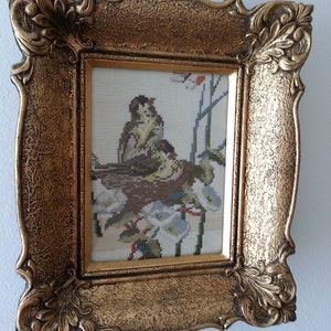 Fruhlingsgrub - Spring Greeting -  Original Wiehler Gobelin Handmade